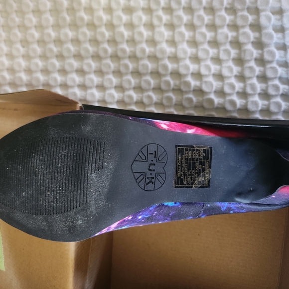 Galaxy Print Women's Heels - Picture 7 of 10